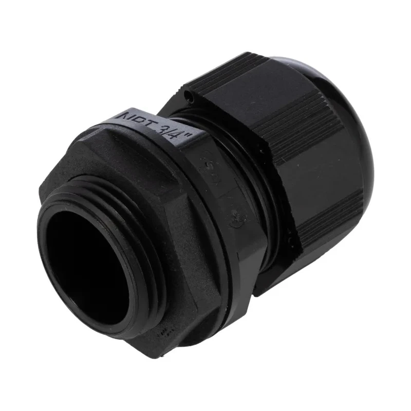Alpha Wire FIT Wire Management Series Black Polyamide 6 Cable Gland, 3/4 in NPT Thread, 13–18 mm Cable Diameter, IP68 