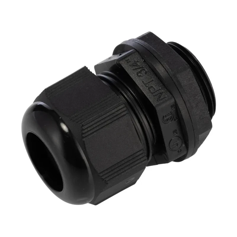 Alpha Wire FIT Wire Management Series Black Polyamide 6 Cable Gland, 3/4 in NPT Thread, 13–18 mm Cable Diameter, IP68 