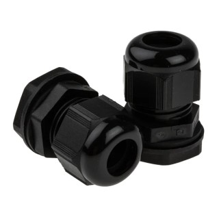 Alpha Wire FIT Wire Management Black Polyamide 6 Cable Gland M20, 6–12mm, IP66/IP68 PMC20 BK080