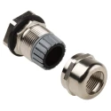Alpha Wire Metallic Cable Gland 3/4 in NPT, 13 mm–18 mm, IP66/IP68, Metal, Locknut, FIT Wire Management Series MNPT3/4 NC080