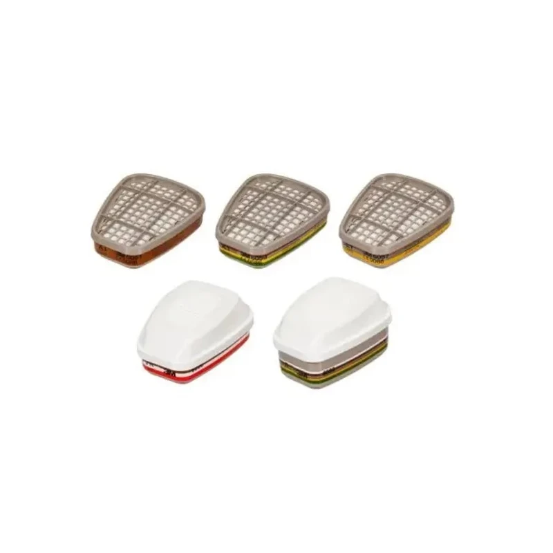 3M Respirator Filter Cartridge for Dust, Organic Vapour and Gas Protection 6091