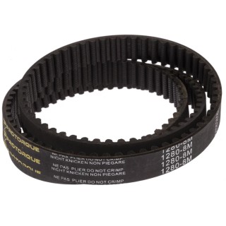RS PRO HTD Timing Belt, 160 Teeth, 1.28 m Length, 20 mm Width, Fibreglass Cord, Rubber, Pitch 8 mm 175-5180
