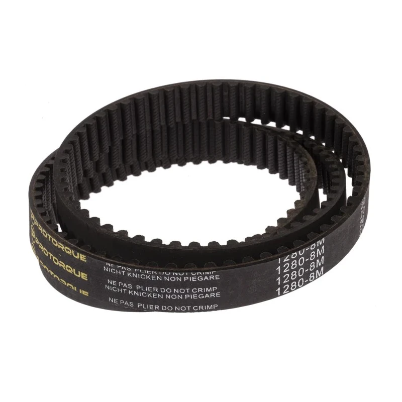 RS PRO HTD Timing Belt, 160 Teeth, 1.28 m Length, 20 mm Width, Fibreglass Cord, Rubber, Pitch 8 mm 175-5180