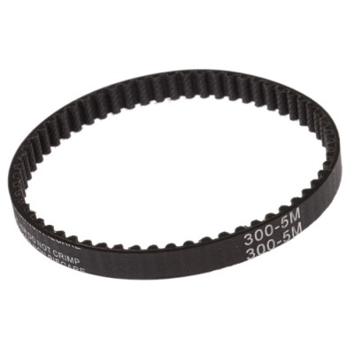 RS PRO HTD Timing Belt, 60 Teeth, 300 mm Length, 9 mm Width, Rubber, Fibreglass Cord, Pitch 5 mm 175-5197