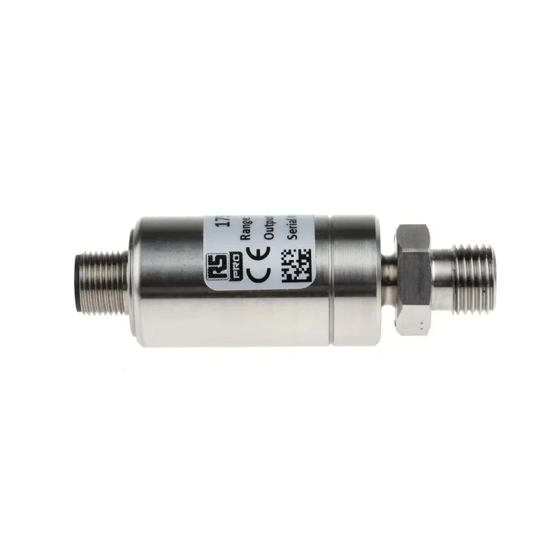 RS PRO IPSL-M12 Series Pressure Sensor, Gauge, Analogue Output, 0–0.1 bar, Stainless Steel, M12 Connector 175-5008