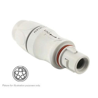 Souriau Sunbank by Eaton Circular Connector, 5 Contacts, Cable Mount, Plug, Male, IP68, 230V, 10A, Polymer, JMXFH1G05MCUDSU