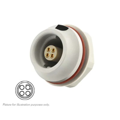 Souriau Sunbank by Eaton Circular Connector 4 Contacts, Female Socket, Front Mount, IP68,