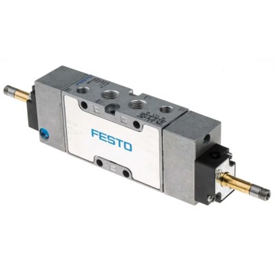 Festo Pneumatic Solenoid Valve 5/3 Closed Centre, Electric Actuation, G Thread, 1/8 in Port, 10 Bar, 1600 MFH-5/3G-1/4-B