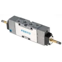 Festo Pneumatic Solenoid Valve 5/3 Closed Centre, Electric Actuation, G Thread, 1/8 in Port, 10 Bar, 1600 MFH-5/3G-1/4-B