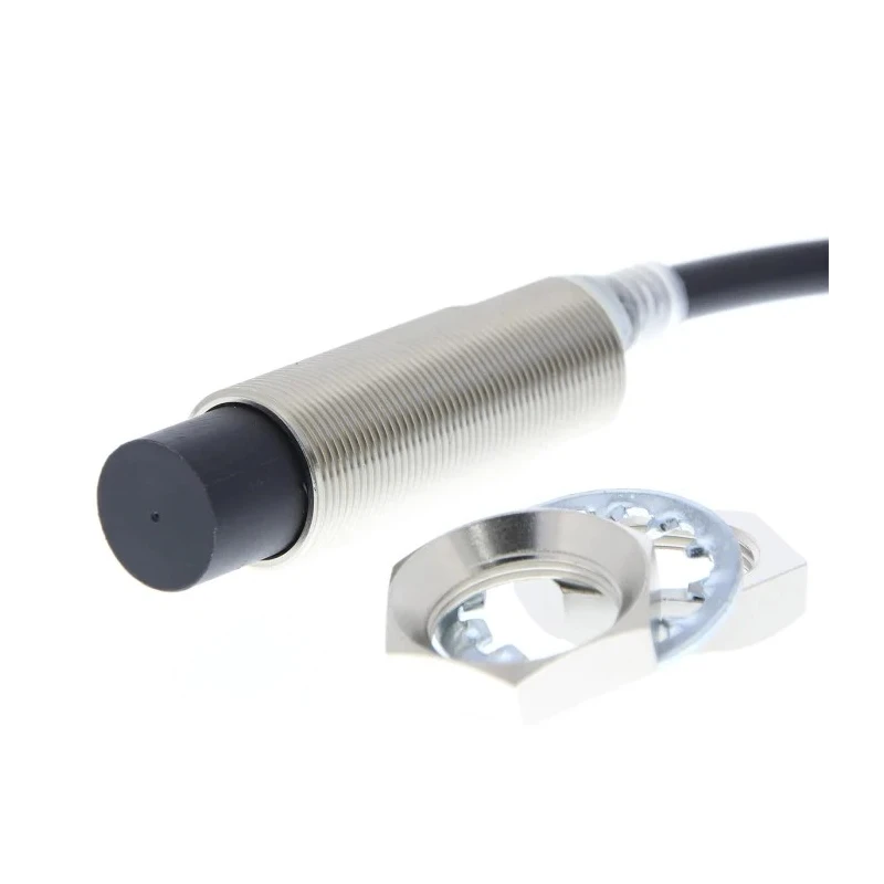 Omron Inductive Proximity Sensor Threaded Barrel M18 2-Wire E2E-NEXT 3V–30V DC 100mA IP67 Brass Body E2E-X20MD1L18-T 2M
