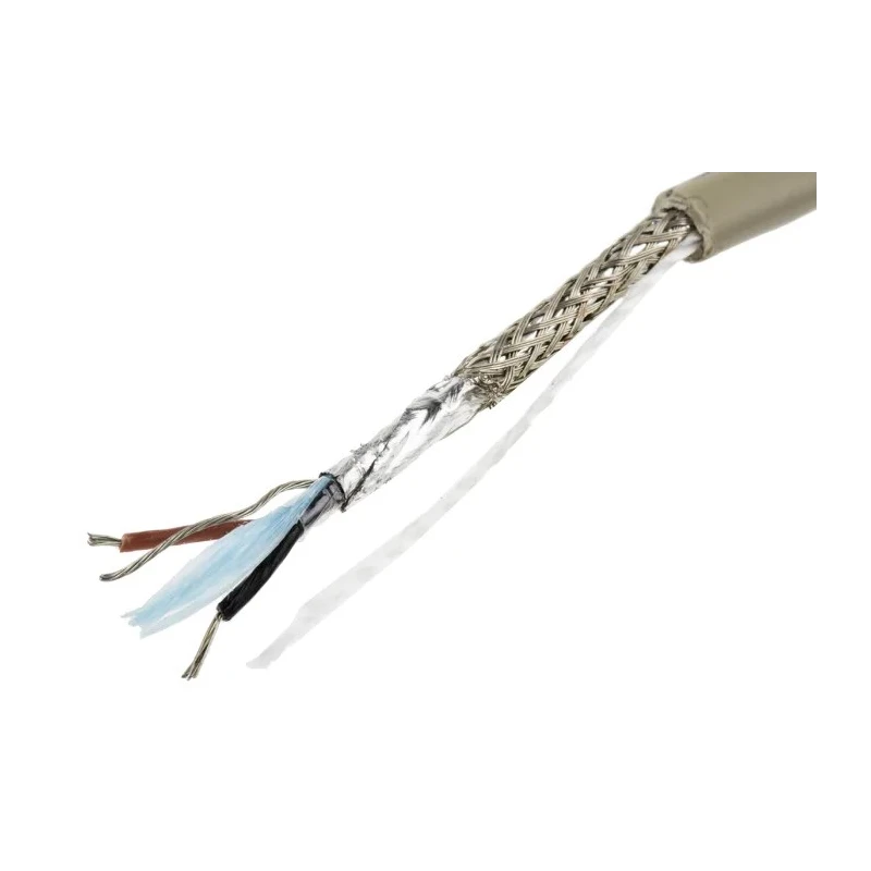 Alpha Wire Pro-Tekt Series Data Cable, 2 Pairs, 100 m, Grey PVC Sheath, Flame Retardant, 300V B953024 GE033