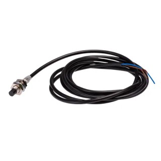 Omron Inductive Proximity Sensor Threaded Barrel M8, 2-Wire, Stainless Steel, 3-30V DC, 100mA, E2E-X6MD18-T 2M