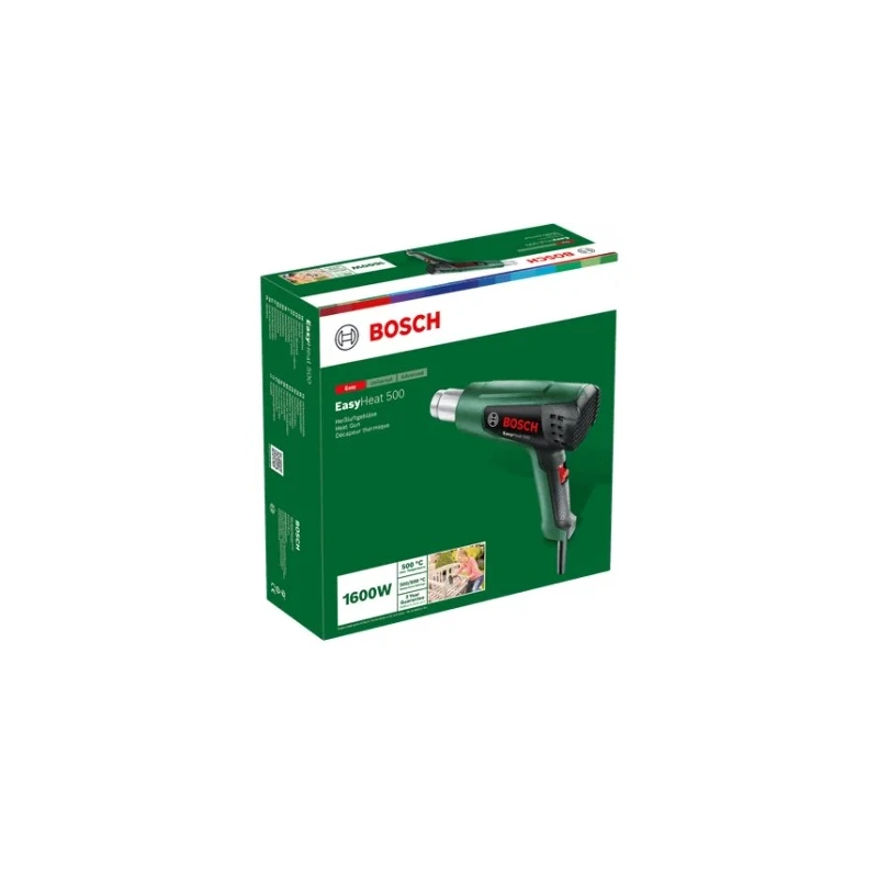 Bosch EasyHeat 500 Heat Gun 1600W 230V Corded Type G Plug 500°C Max 06032A6070