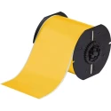 Brady Yellow Industrial Vinyl Label Roll 101.6 mm, Ultra-Aggressive Adhesive B30C-4000-595-YL