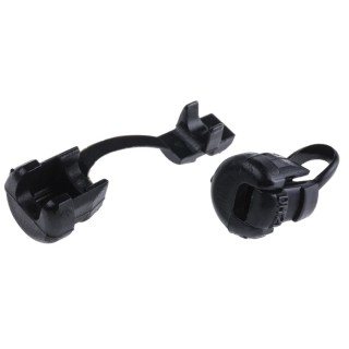 SES Sterling DM Black Polyamide 6 Cable Grommet 9.5 mm Hole, 3–4.5 mm Cable Diameter 1310032010
