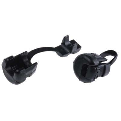 SES Sterling DM Black Polyamide 6 Cable Grommet 9.5 mm Hole, 3–4.5 mm Cable Diameter 1310032010
