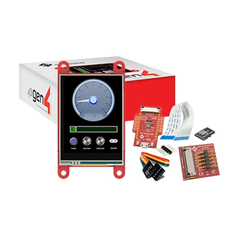 4D Systems Arduino Compatible Display Module 2.4 Inch, Resistive Touch, TFT LCD, 240x320 Pixels, Starter Kit gen4