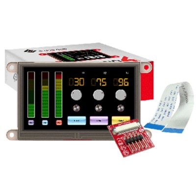 4D Systems 4.3 inch Resistive Touch Screen LCD Display Module gen4-uLCD-43DT-PI, Raspberry Pi Interface, 480x272 Resolution