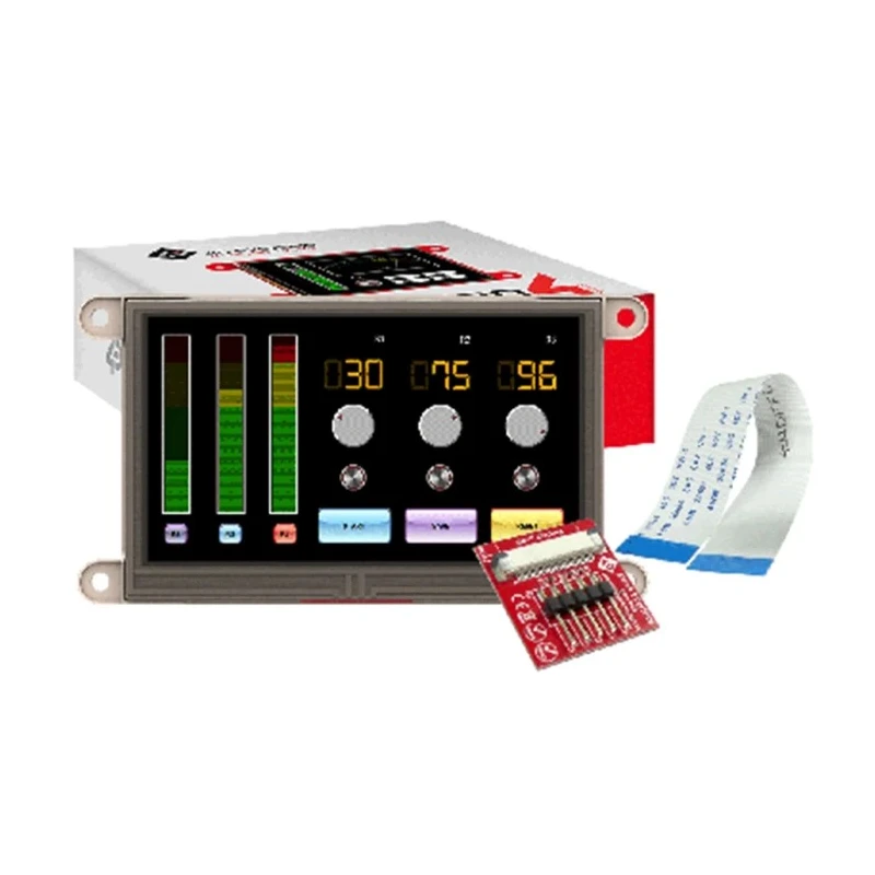 4D Systems 4.3 inch Resistive Touch Screen LCD Display Module gen4-uLCD-43DT-PI, Raspberry Pi Interface, 480x272 Resolution