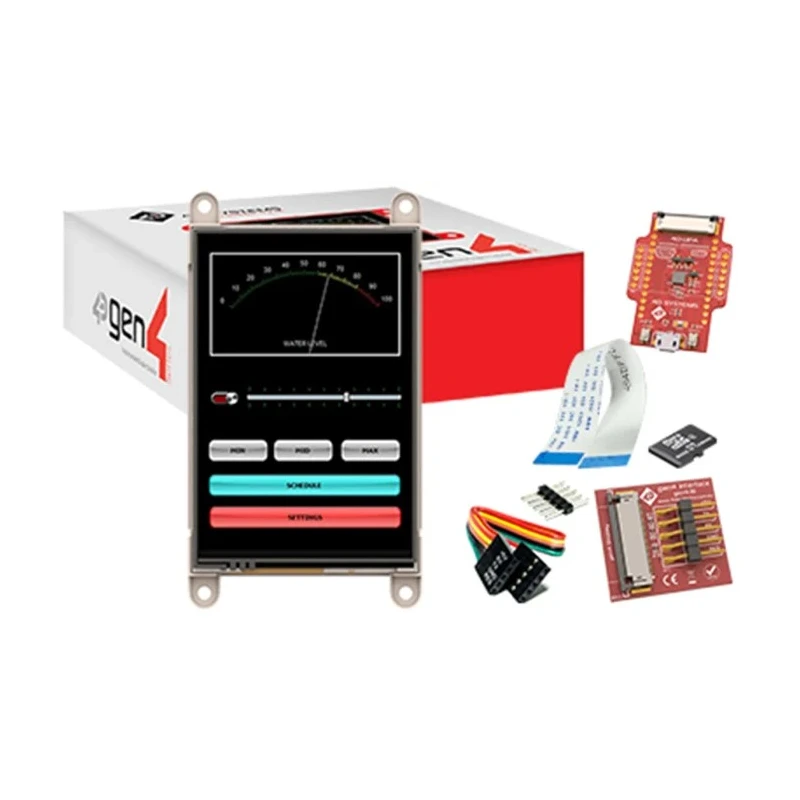 4D Systems Gen4 Diablo16 3.5 Inch Resistive Touch Screen Starter Kit , DIABLO16 Processor, 320x480 Resolution SK-gen4-35DT