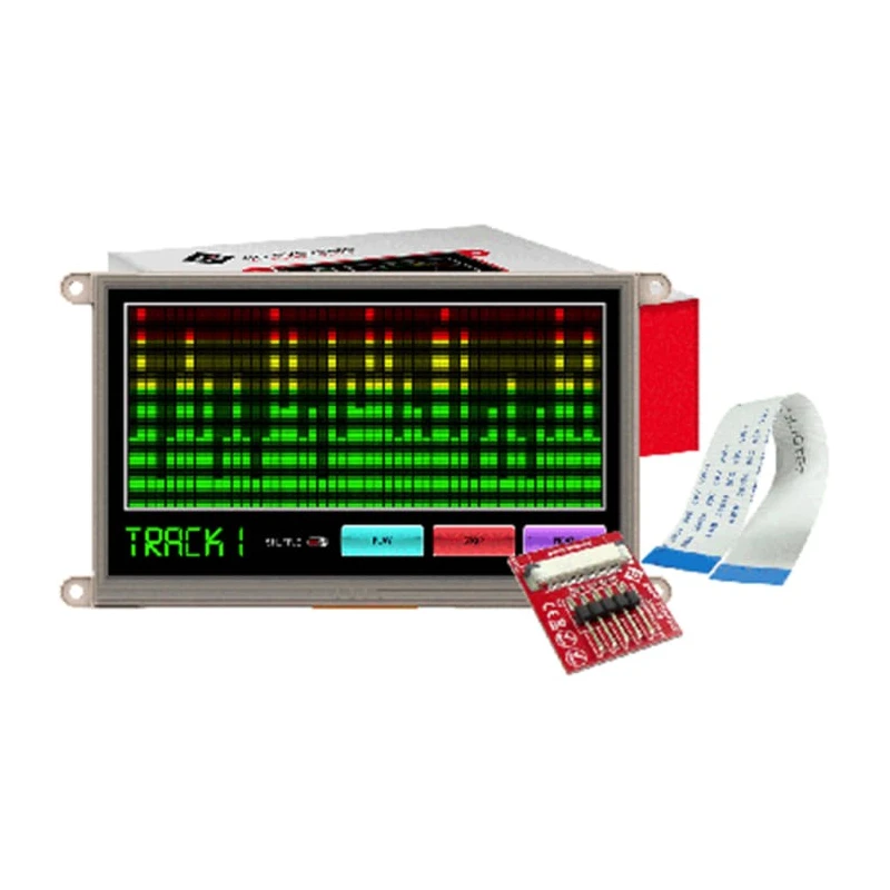 4D Systems 7 Inch Resistive Touch LCD Display Module, 800x480, Raspberry Pi Interface gen4-uLCD-70DT-PI