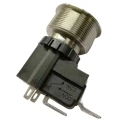 RS PRO Illuminated Push Button Switch MW25, Latching, White LED, Panel Mount, 25.2 mm Cutout, SPST, IP67, 250V AC, 26A