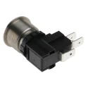 RS PRO Momentary Push Button Switch SPDT, Panel Mount, 22.2 mm Cutout, Flat Silver Actuator, IP67, 250V AC, 26A MW22