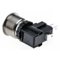 RS PRO Illuminated Push Button Switch Latching IP67 SPDT Panel 22.2 mm Cutout 250V AC Flat Actuator White LED 26A 175-8200