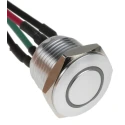 RS PRO Illuminated Push Button Switch, Momentary, Panel Mount, 16 mm Cutout, SPST, Red LED, IP67, 36V DC MPB16
