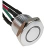RS PRO Illuminated Push Button Switch, Momentary, Panel Mount, 16 mm Cutout, SPST, Red LED, IP67, 36V DC MPB16