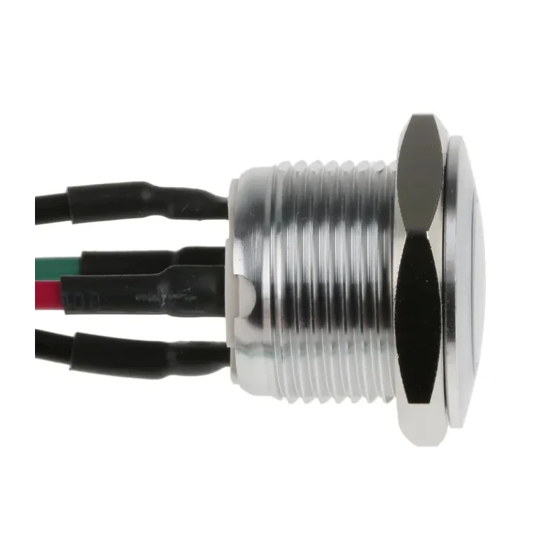 RS PRO Illuminated Push Button Switch, Momentary, Panel Mount, 16 mm Cutout, SPST, Red LED, IP67, 36V DC MPB16