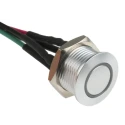 RS PRO Illuminated Push Button Switch MPB16, Momentary, Panel Mount, SPST, Blue LED, IP67, 36V DC