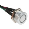 RS PRO Illuminated Push Button Switch MPB16, Momentary, Panel Mount, SPST, Blue LED, IP67, 36V DC