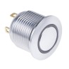 RS PRO Illuminated Push Button Switch MPB16, Momentary, Panel Mount, 16 mm Cutout, SPST, Red LED, IP67, 36V DC