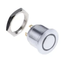 RS PRO Illuminated Push Button Switch MPB16, Momentary, Panel Mount, 16 mm Cutout, SPST, Red LED, IP67, 36V DC