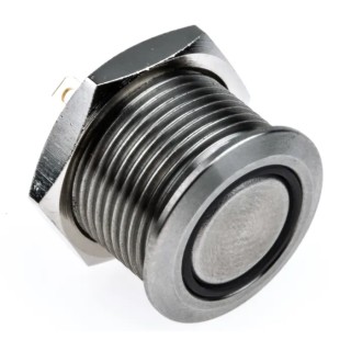 RS PRO Series Illuminated Push Button Switch, Momentary, Panel Mount, 16 mm Cutout, SPST, Green LED, IP67, 36 V DC/AC MPB16