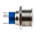 RS PRO Illuminated Push Button Switch Momentary SPDT Blue LED IP67 12V DC 250V AC MPB22