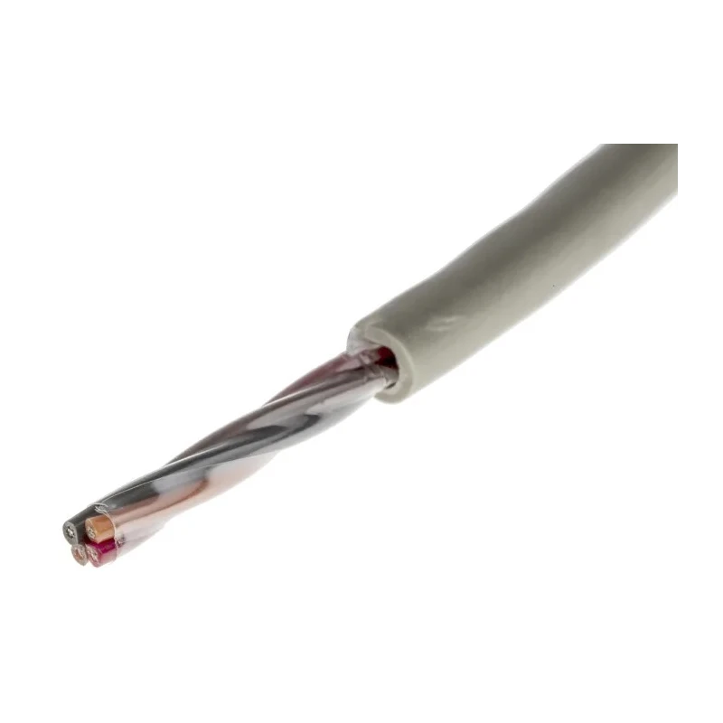 Alpha Wire Pro-Tekt Series Data Cable, 0.23 mm², 4 Cores, 100 m, PVC Jacket, 300V, Grey, B953041 GE033