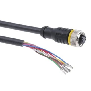 Turck Sensor Actuator Cable 8 Way M12 Female to 8 Way Unterminated, 2 m, PVC Jacket, 60V, IP67 E-RKC8T-264-2