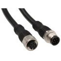 ABB Jokab M12-C334 Series Connecting Cable, 3m Length, For Eden AS-i/Eden DYN, PVC Jacket, 2TLA020056R5100 M12-C334