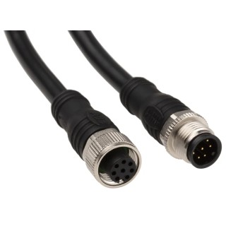 ABB Jokab M12-C334 Series Connecting Cable, 3m Length, For Eden AS-i/Eden DYN, PVC Jacket, 2TLA020056R5100 M12-C334
