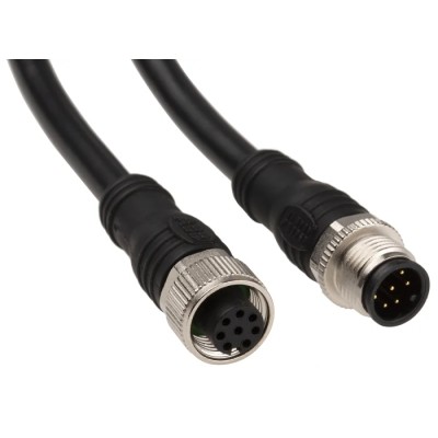 ABB Jokab M12-C334 Series Connecting Cable, 3m Length, For Eden AS-i/Eden DYN, PVC Jacket, 2TLA020056R5100 M12-C334