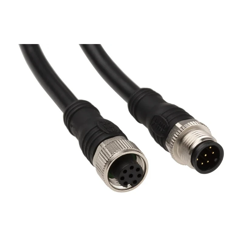 ABB Jokab M12-C334 Series Connecting Cable, 3m Length, For Eden AS-i/Eden DYN, PVC Jacket, 2TLA020056R5100 M12-C334
