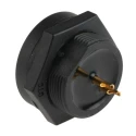 RS PRO Straight Panel Mount Magnetic Connector 2 Way, Solder, IP67, Copper Alloy, Gold Plating, GT193