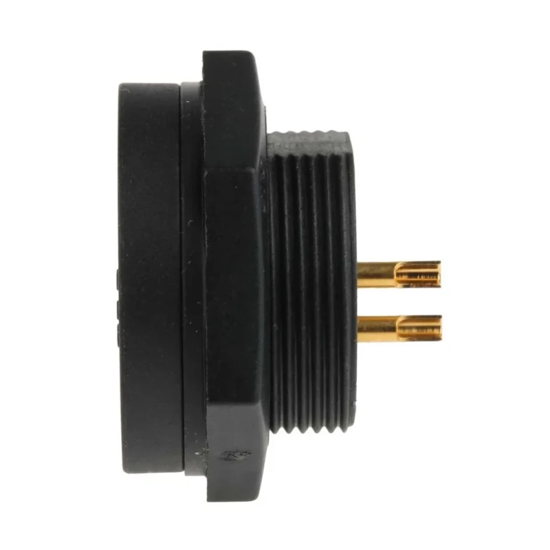 RS PRO Straight Panel Mount Magnetic Connector 2 Way, Solder, IP67, Copper Alloy, Gold Plating, GT193