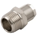 RS PRO Stud Fitting, 6mm Push-in Male R 1/4 Inch, Nickel-Plated Brass, 80°C Max, 176-0925