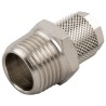 RS PRO Stud Fitting, 6mm Push-in Male R 1/4 Inch, Nickel-Plated Brass, 80°C Max, 176-0925