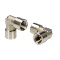 RS PRO Brass 90° Threaded Fitting, Female 1/8 in to Female 1/8 in, 150 Bar Pressure 176-1079