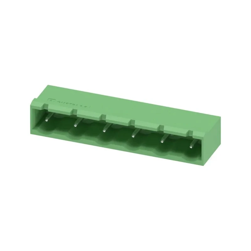 Phoenix Contact GMSTBA 2.5/6-G-7.62 Series Pluggable Terminal Block 6-Contact 7.62 mm Pitch Right Angle Female 630V 1766275