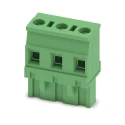 Phoenix Contact GMVSTBR 2.5/3-ST-7.62 Series Pluggable Terminal Block, 3-Contact, 7.62 mm Pitch, 1 Row, 12A 1832536